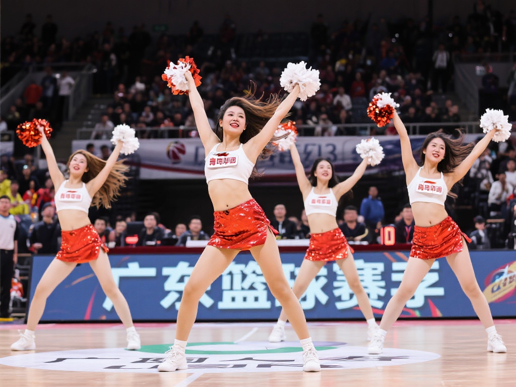 广东男篮主场啦啦队舞蹈日常曝光：活力四射气场全开