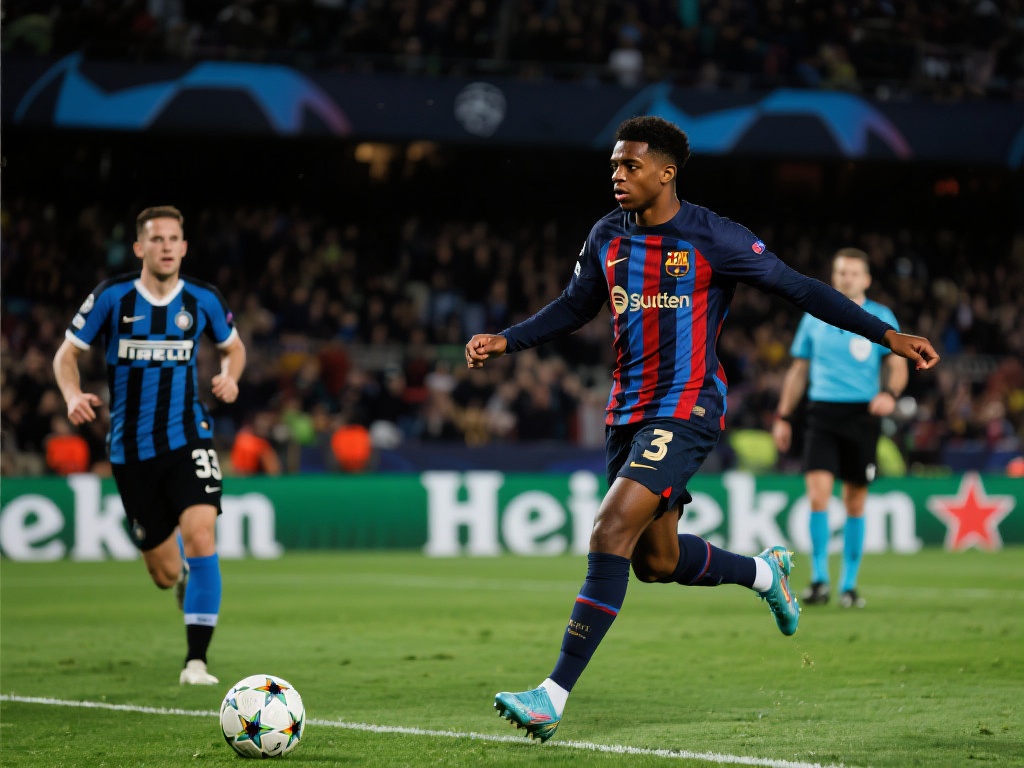 巴萨国米惊险过招：邓弗里斯闪耀，亚马尔费兰助力3-3平局